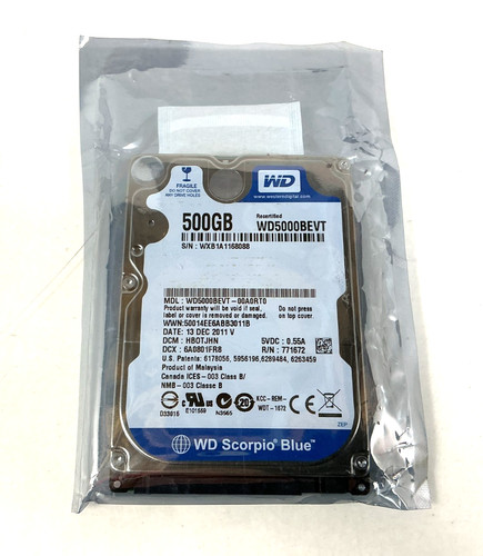500gb sata 5400rpm - 500gb, 2.5"