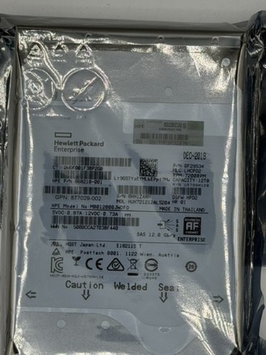 Hpe 12tb sas 12gb 3 - hpe, 7.2k